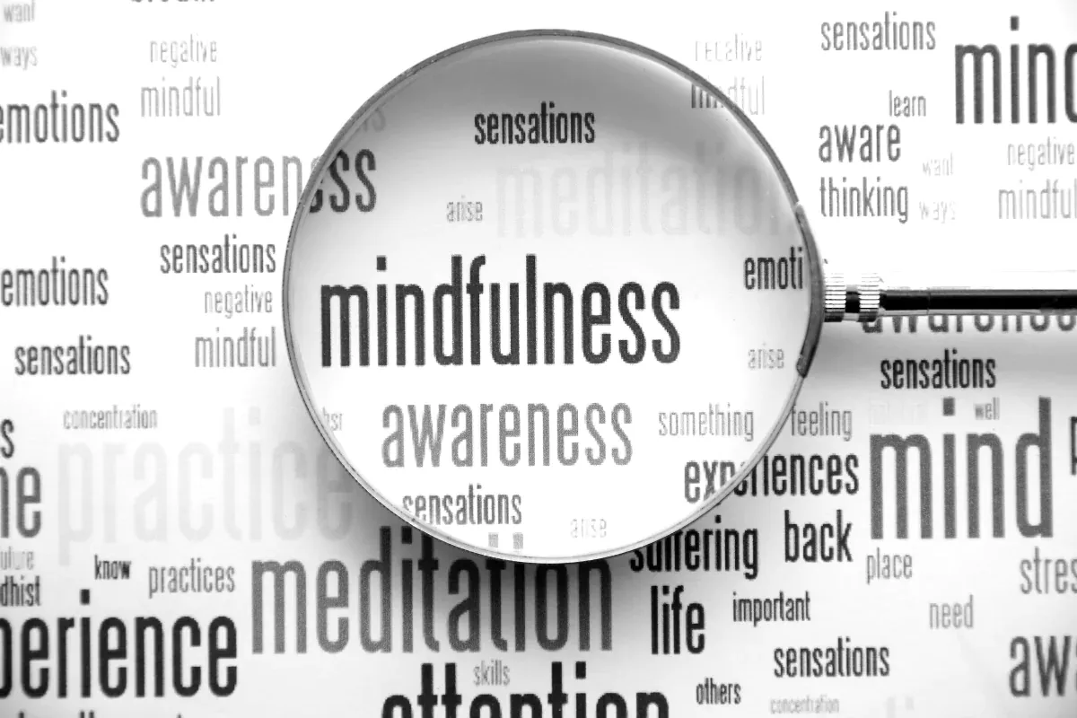 Varias palabras en inglés relacionadas con el mindfulness